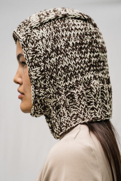 AURA - HAND KNIT HOOD