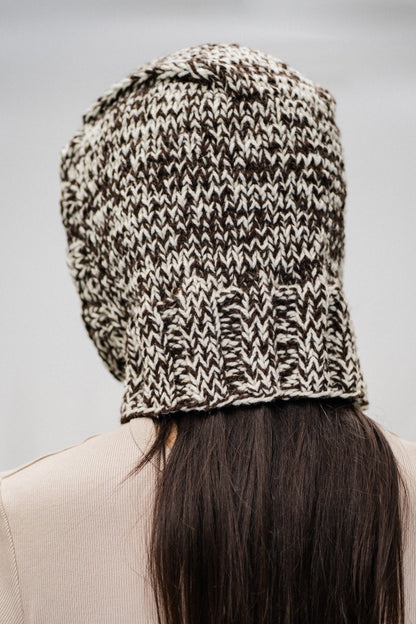 AURA - HAND KNIT HOOD